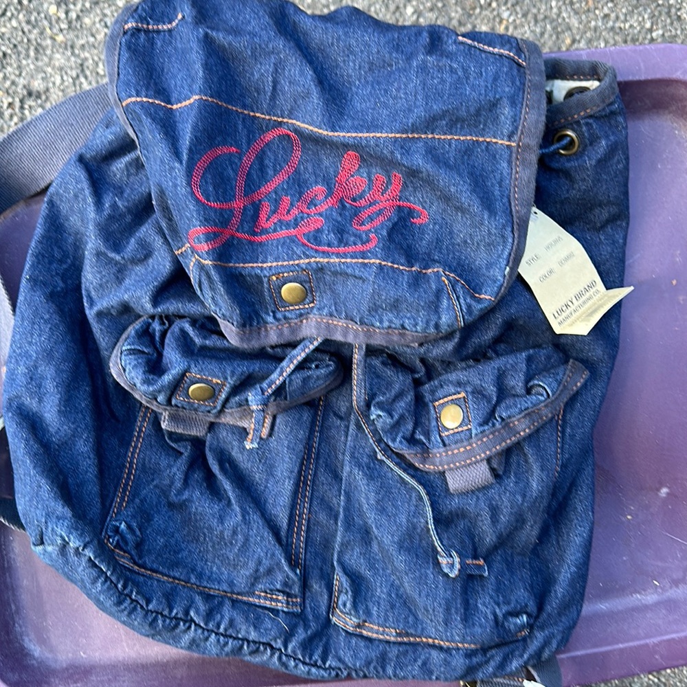 Lucky Brand Denim Backpack